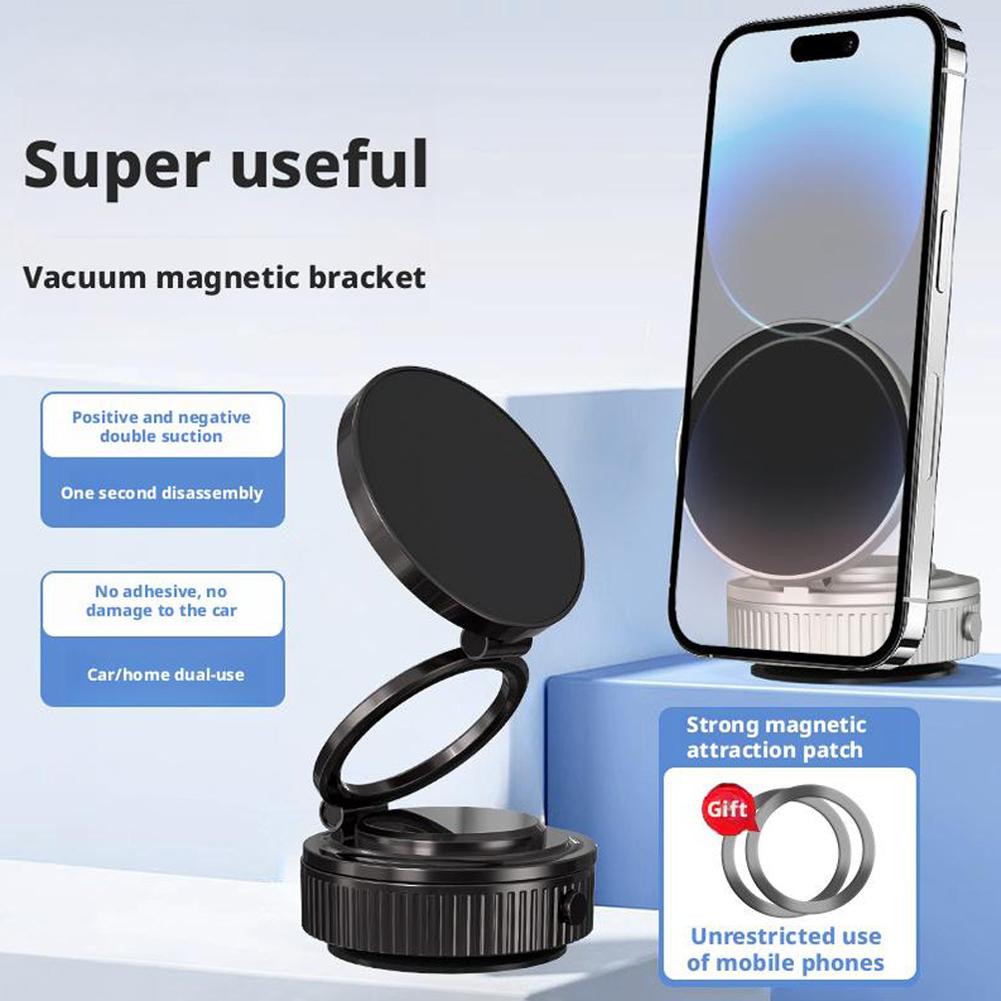 MagHold™ 360° Vacuum Magnetic Phone Mount – Car & Home Use