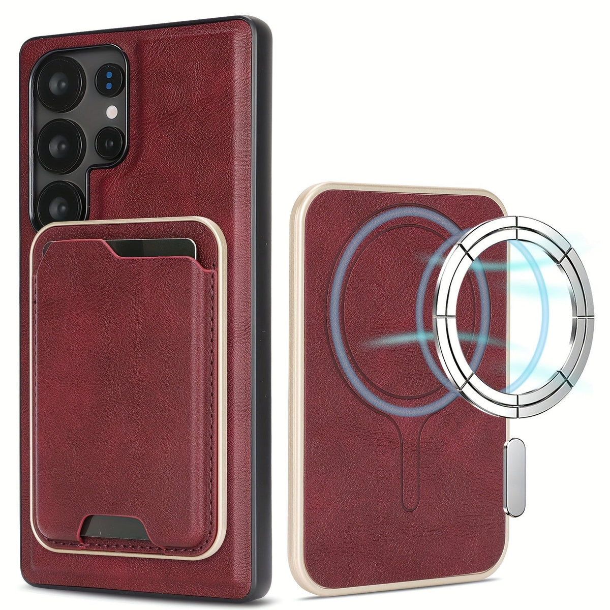 ExecLayer Pro – 2-in-1 Business Leather Wallet Case for Galaxy S Ultra & Plus Series