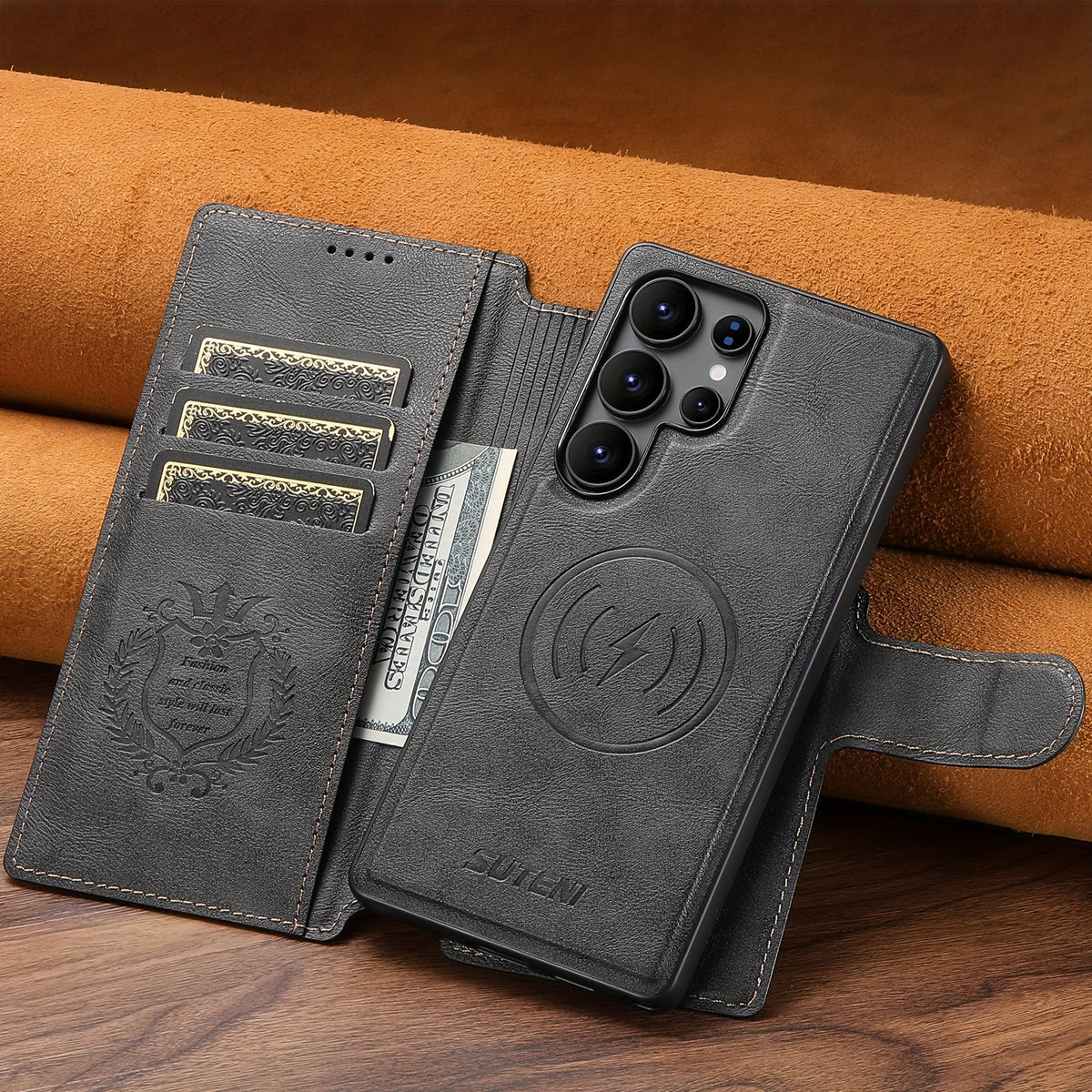 MagPort Wallet Leather Case For Samsung Galaxy S Series