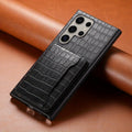 CrocElite Pro – Crocodile Texture Card Holder Case for Galaxy S Ultra Series