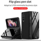 Pen Slot Holder Flip Leather Case For Samsung Galaxy Z Fold 4 5G - casetiphone