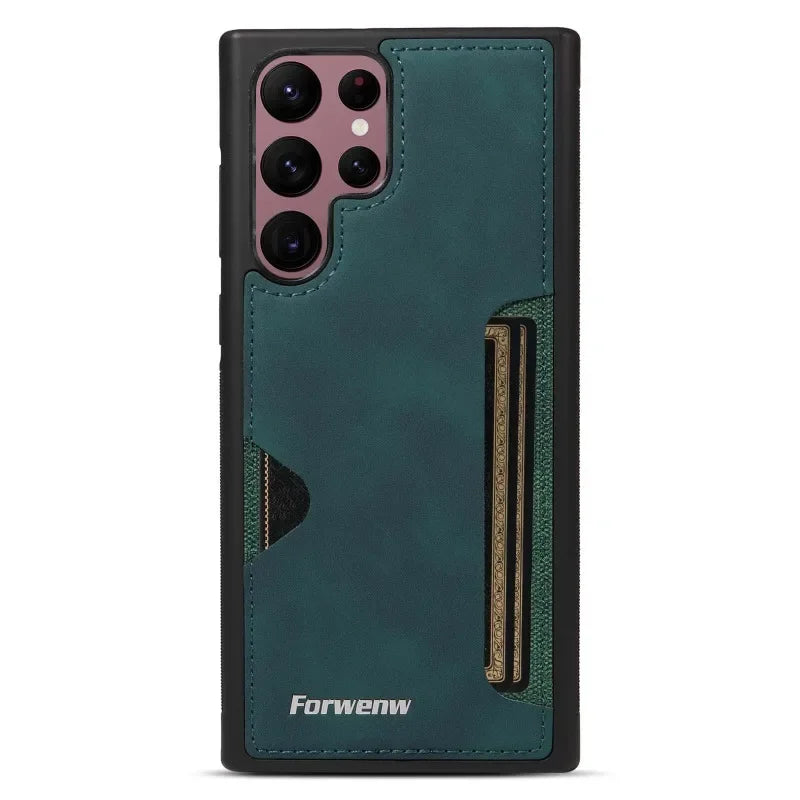 RetroVault™ Card Slot Leather Case