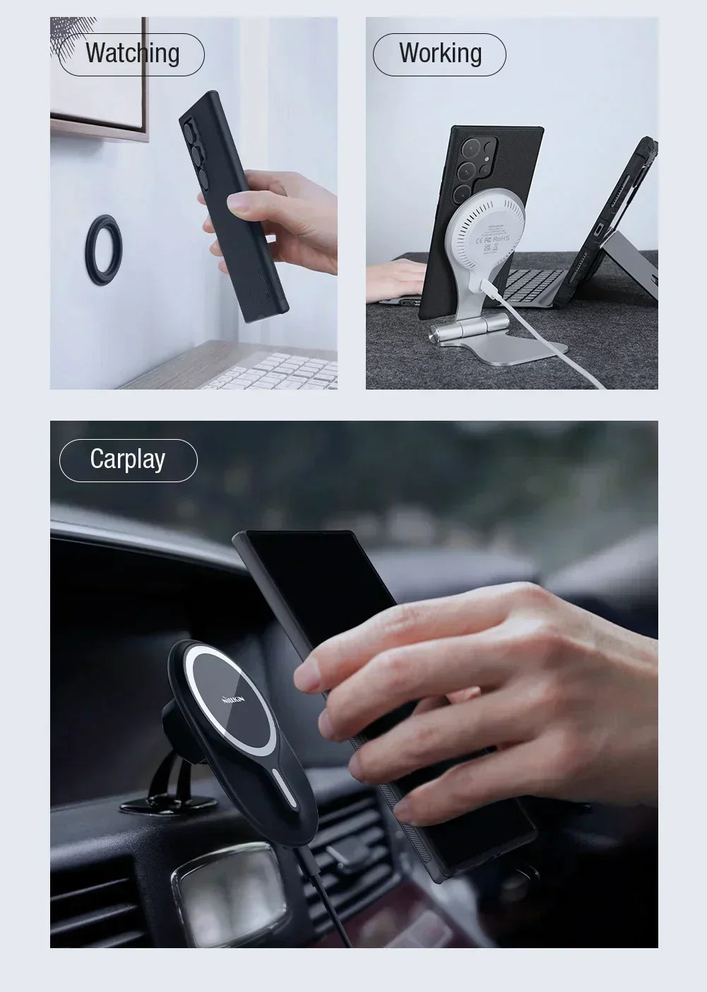 Magnetic Wireless Charging Case For Samsung Galaxy S24 - Odin case