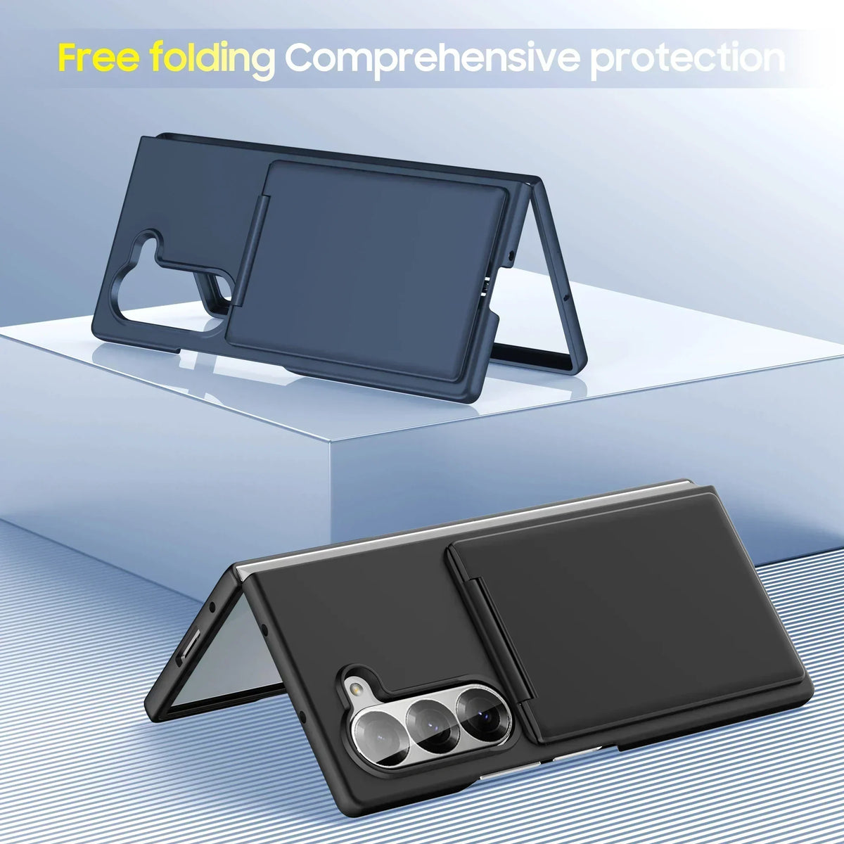 FlexView Clear – Transparent Card Holder Case with Stand for Z Fold