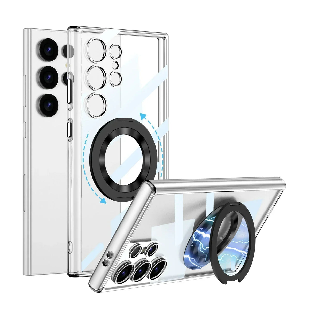 Samsung Galaxy S24 Case Magnetic Wireless Charging with Rotating Bracket - Odin case
