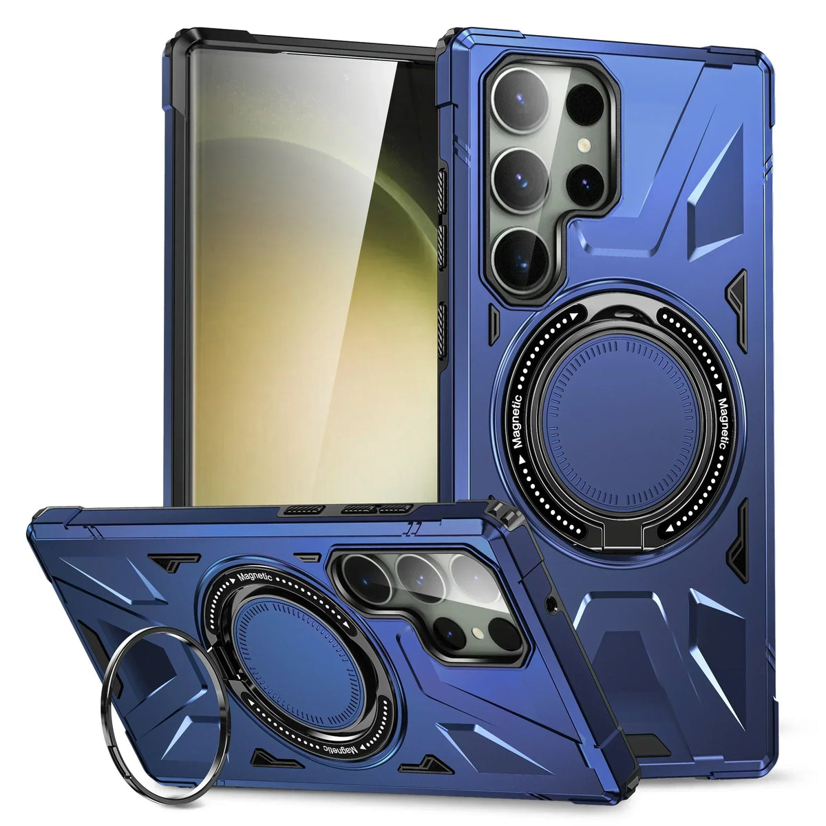 Shockproof Magnetic S24 Ultra Case With Ring Bracket - Odin case
