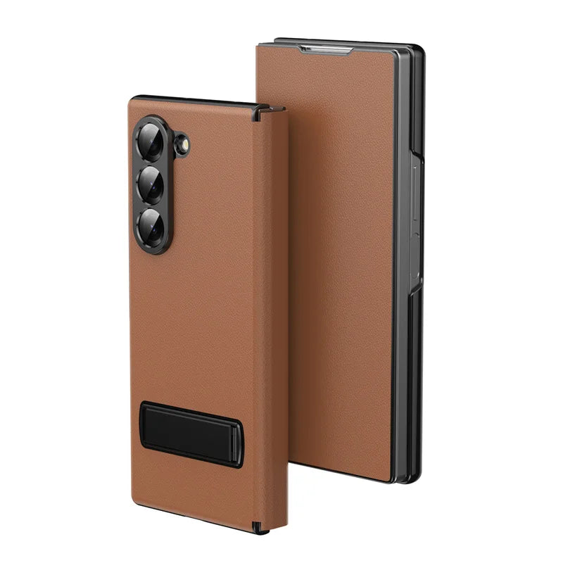Luxury Leather Magnetic Kickstand Case
