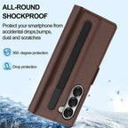 Leather Wallet Kickstand Case for Galaxy Z Fold Series