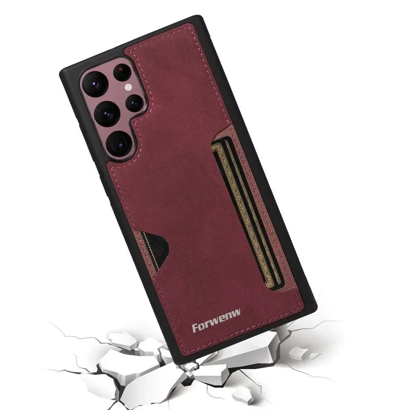 RetroVault™ Card Slot Leather Case