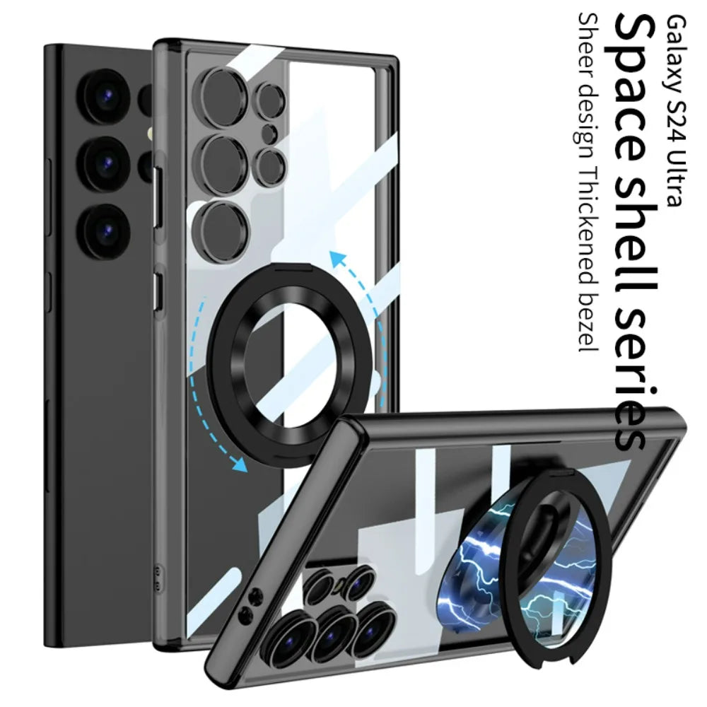 Samsung Galaxy S24 Case Magnetic Wireless Charging with Rotating Bracket - Odin case