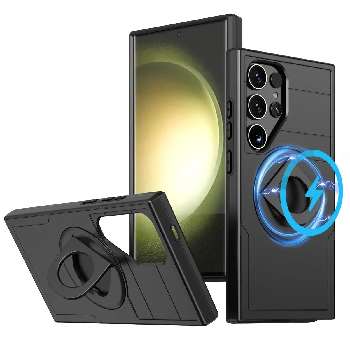 Shockproof Magnetic S24 Ultra Case with Kickstand - Odin case