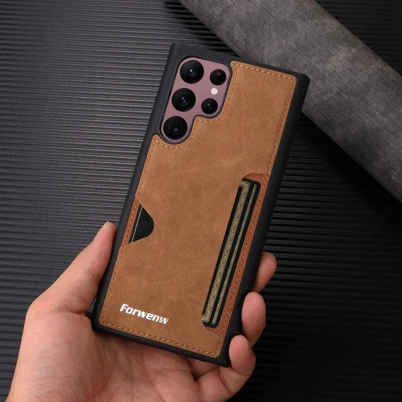 RetroVault™ Card Slot Leather Case
