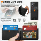 FoldLux Wallet – Leather Folio Case with Built-in Screen Protector for Z Fold Series