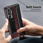 Leather Stand Case with Pen Slot for Z Fold Series