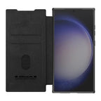 Leather S24 Ultra Case with Card Slot & Camera Protection - Odin case