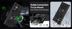 Magnetic Rotated Ring Kickstand Wallet Case for Samsung Galaxy S