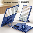 Luxury Magnetic Ring Stand Case with Hand Strap & Kickstand for Samsung Galaxy Z Fold