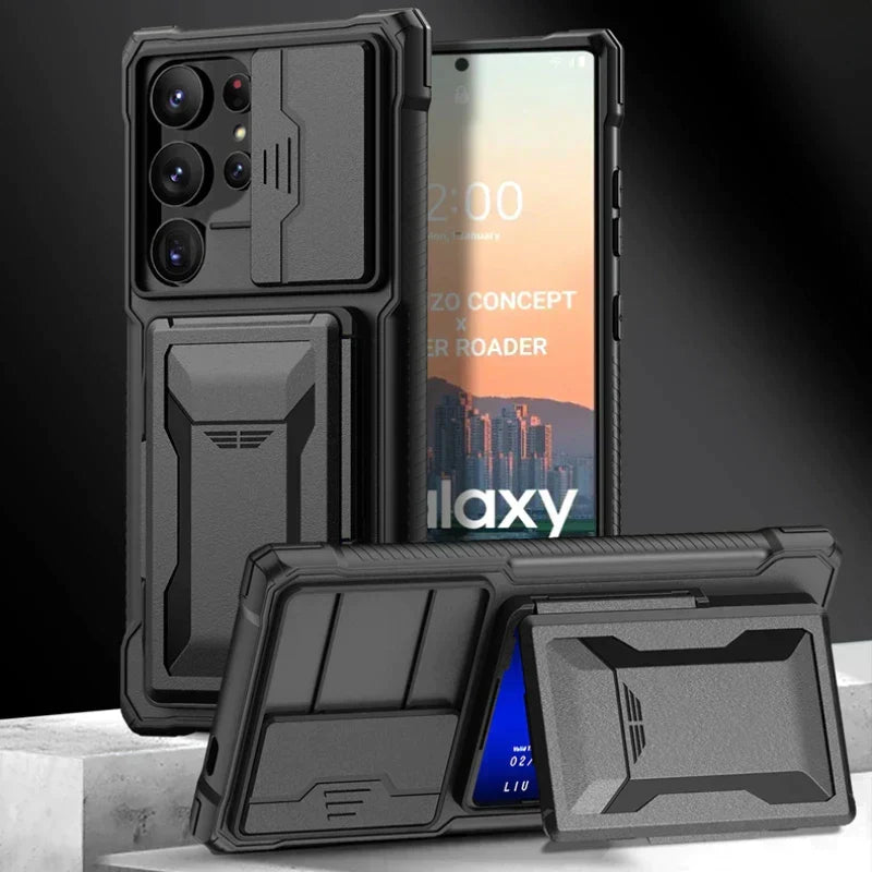 Shockproof S24 Ultra Case with Card Holder - Odin case