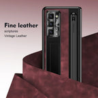 Leather Stand Case with Pen Slot for Z Fold Series