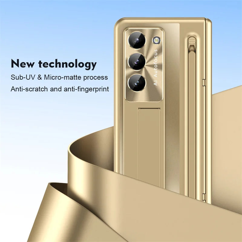 Hard Matte Case with S Pen Holder for Z Fold Series