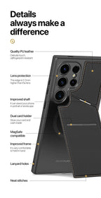 Magnetic 3-in-1 Wallet Case for Samsung S24 Series