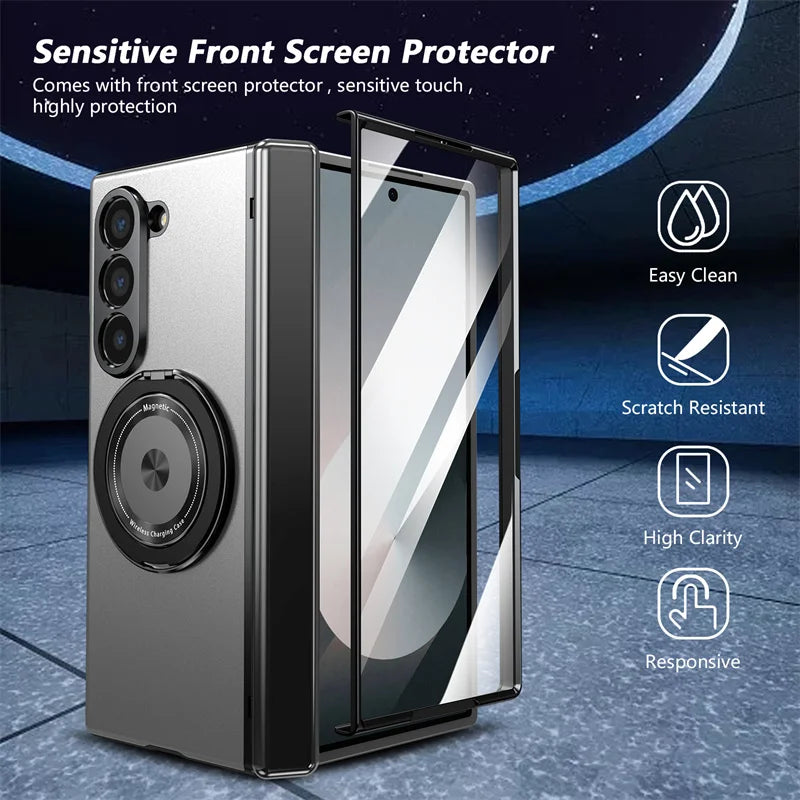 FoldGuard Max – MagSafe Armor Case with Kickstand for Z Fold Series