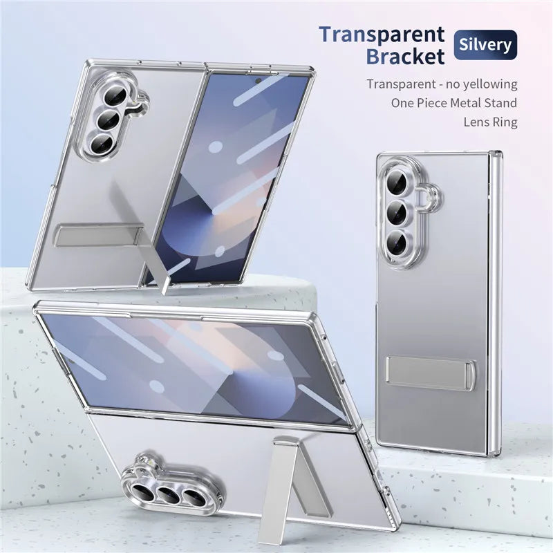 Transparent Kickstand Case for Galaxy Z Fold 7