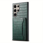 CrocElite Pro – Crocodile Texture Card Holder Case for Galaxy S Ultra Series