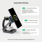 TriCharge Pro – 3-in-1 Fast Wireless Charger for Samsung S Series