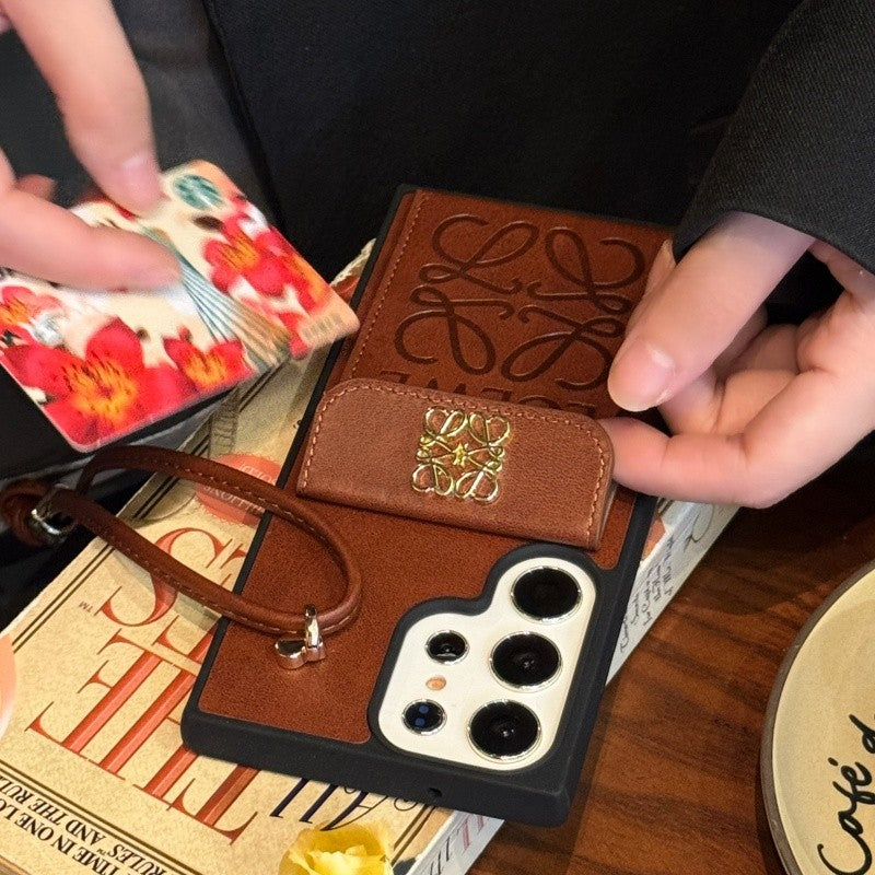 LuxeLeather™ Embossed Wallet Case